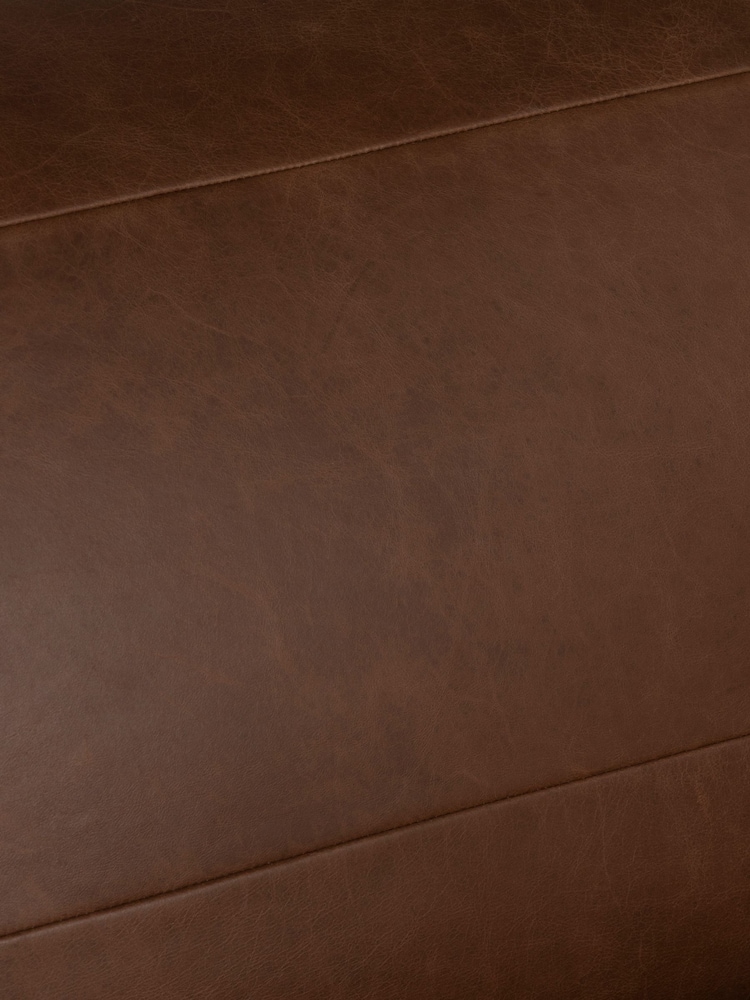 Barker and Stonehouse Brown Loma Leather Armless Chair - Image 6 of 6
