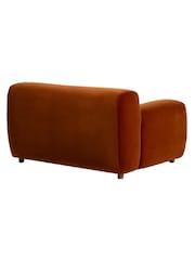 Barker and Stonehouse Orange Large Lavinia Tufted Velvet Armchair - Image 5 of 6