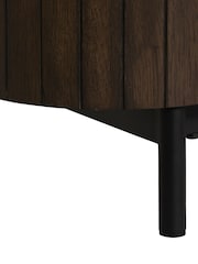 Barker and Stonehouse Brown Kita Dark Brown Wood TV Unit with Ceramic Top - Image 4 of 5