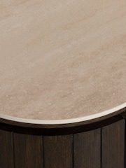 Barker and Stonehouse Brown Kita Dark Brown Wood TV Unit with Ceramic Top - Image 5 of 5