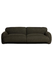 Barker and Stonehouse Green Melora Textured Fabric 3 Seater Sofa - Image 1 of 6