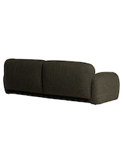 Barker and Stonehouse Green Melora Textured Fabric 3 Seater Sofa - Image 5 of 6