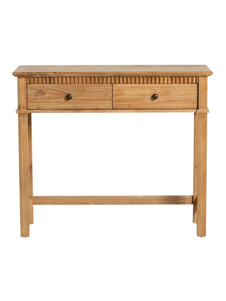 Barker and Stonehouse Brown Selene Mindi Wood Dressing Table - Image 2 of 6