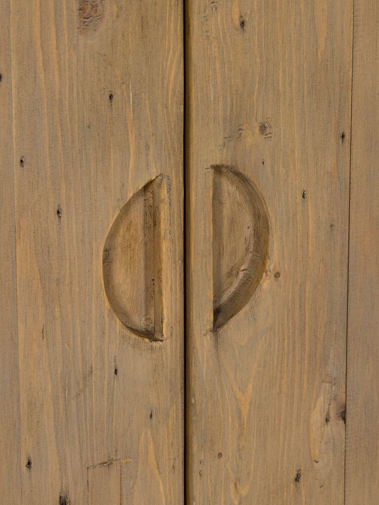 Barker and Stonehouse Brown Tosca Reclaimed Wood 2 Door Wardrobe - Image 2 of 6