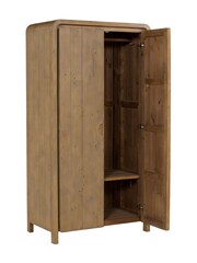 Barker and Stonehouse Brown Tosca Reclaimed Wood 2 Door Wardrobe - Image 6 of 6