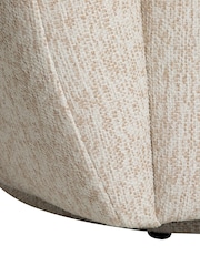 Barker and Stonehouse Natural Fontana Fabric Swivel Armchair - Image 5 of 6