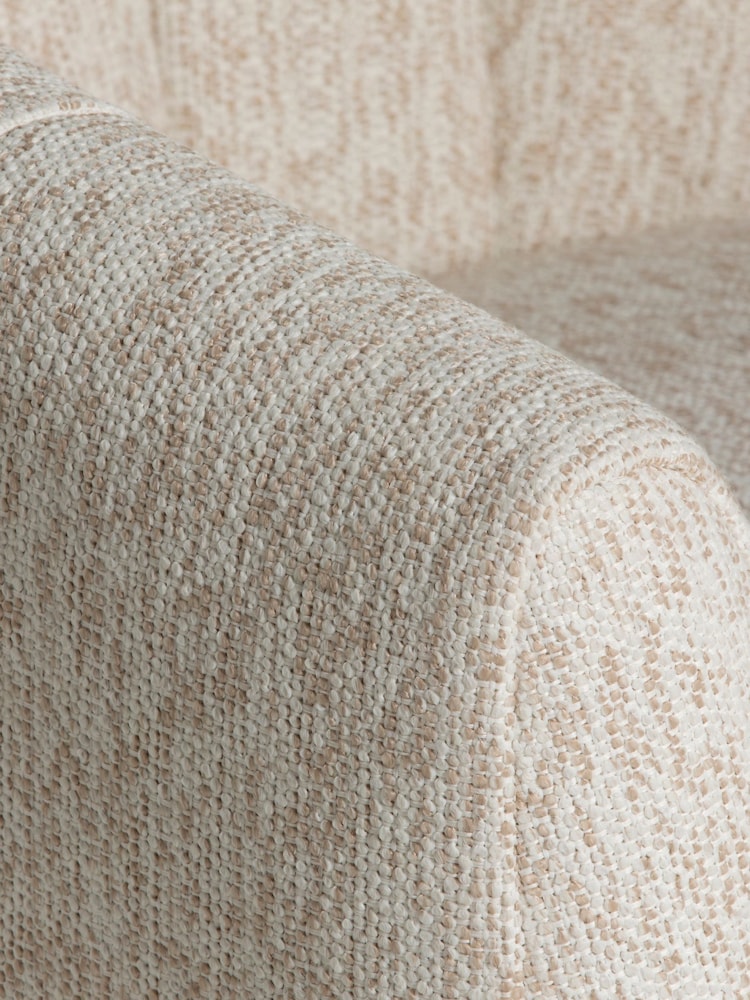Barker and Stonehouse Natural Fontana Fabric Swivel Armchair - Image 6 of 6