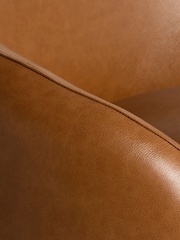 Barker and Stonehouse Brown Gardin Leather Swivel Chair - Image 4 of 6