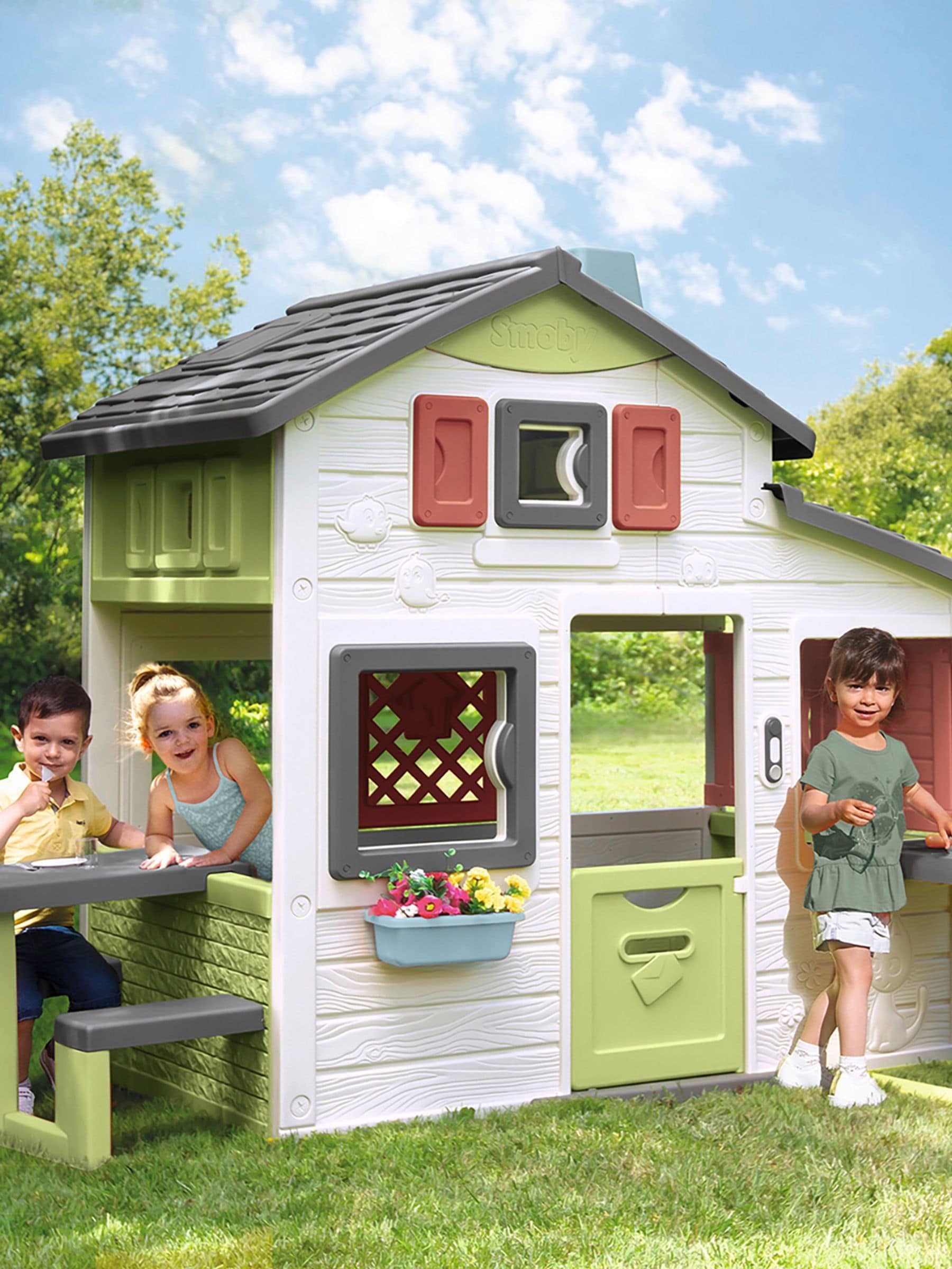 Smoby Unisex White Life Friends House And Kitchen - Image 1