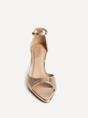 Linzi Gold Wanted Pointed Toe Stiletto Heels - Image 4 of 5