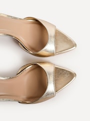 Linzi Gold Wanted Pointed Toe Stiletto Heels - Image 5 of 5