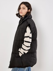 Apricot Black Reversible Oversized Puffer Jacket - Image 5 of 6