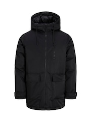 JACK & JONES Black Parka Jacket - Image 1 of 1