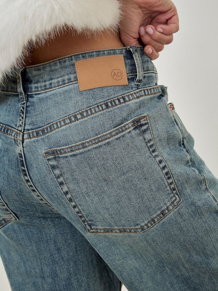 Apricot Blue Elisa Wide Leg Straight Jeans - Image 5 of 5 Apricot Blue Elisa Wide Leg Straight Jeans - Image 5 of 5