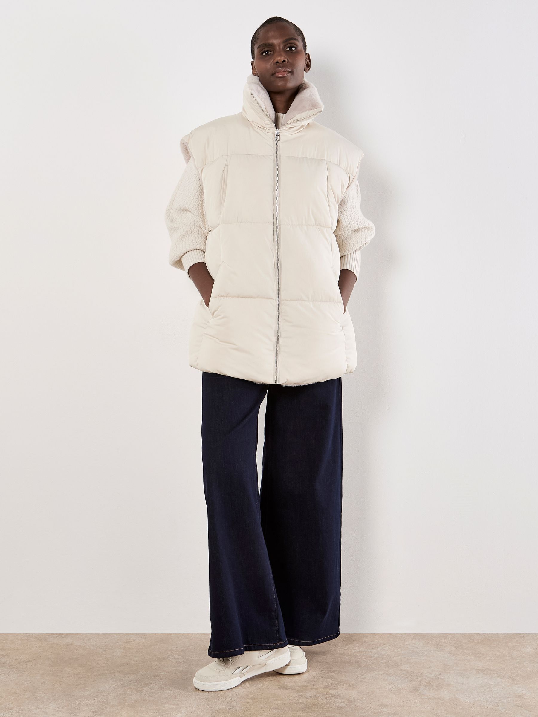 Buy Apricot Natural Reversible Oversized Puffer Jacket from Next Japan