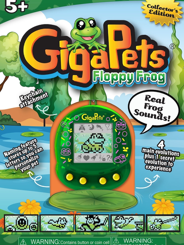 Ancory GigaPets Floppy Frog Virtual Animal Pet Toy - Image 2 of 4