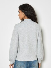 Apricot Grey Pearl Bows Jumper - Image 3 of 4