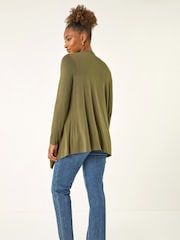 Roman Green Waterfall Stretch Cardigan - Image 3 of 5