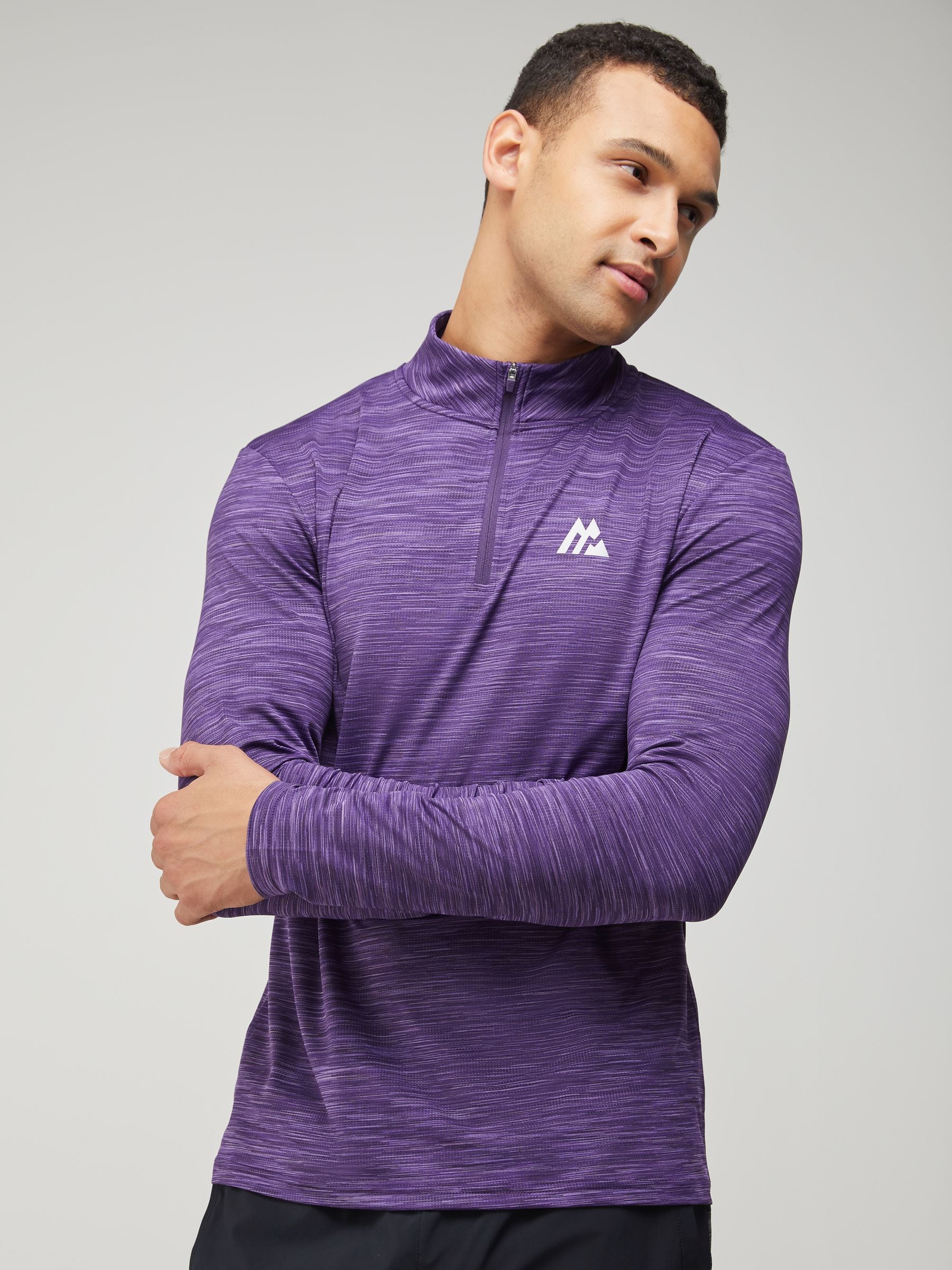Buy Montirex Purple Trail 2.0 Quarter Zip Sweatshirt from the Next