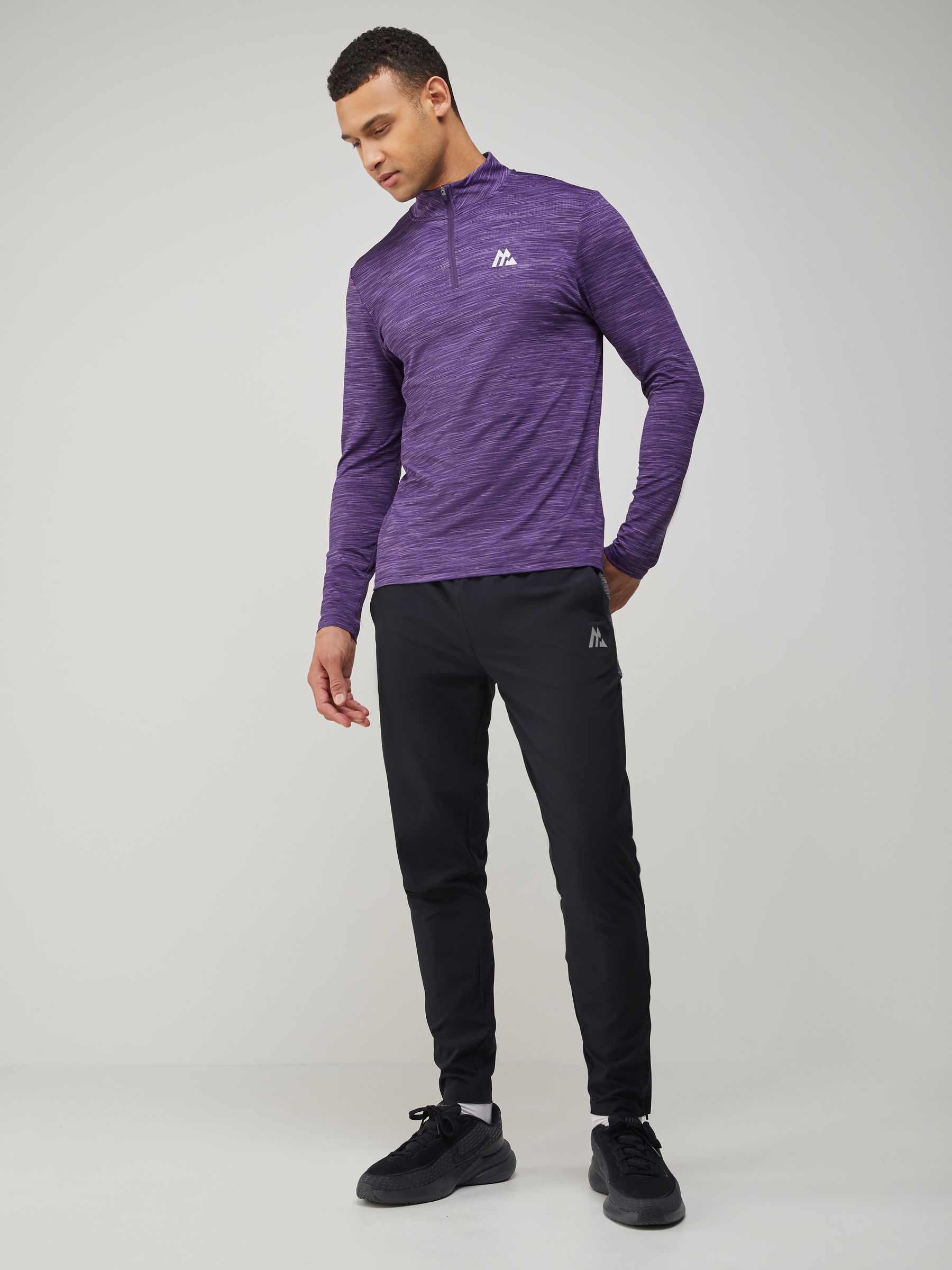 Buy Montirex Purple Trail 2.0 Quarter Zip Sweatshirt from the Next