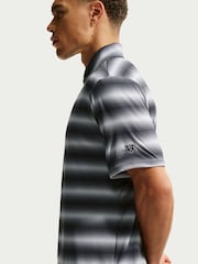 Nike Black Dri-FIT PAR5 Stripe Golf Polo Shirt - Image 4 of 5