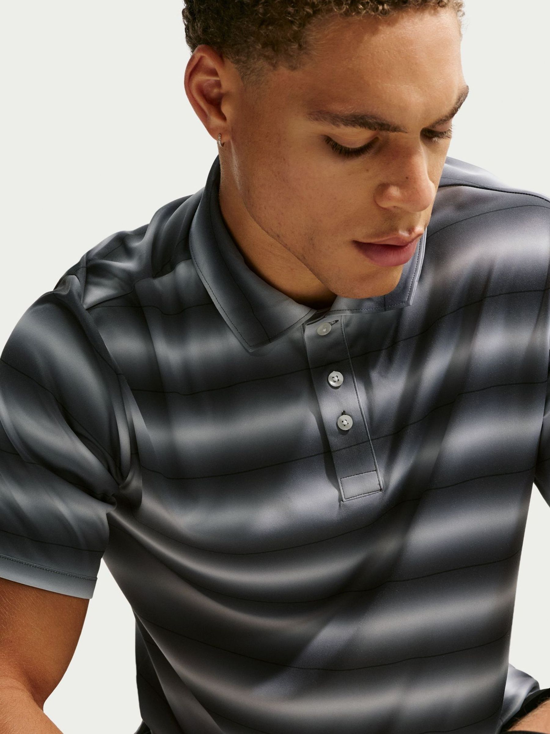 Buy Black - Nike Dri-FIT PAR5 Stripe Golf Polo Shirt from Next Japan