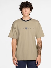Nike Brown Tipped Retro Golf T-Shirt - Image 1 of 3