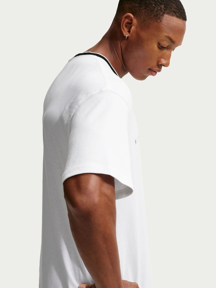 Nike White Tipped Retro Golf T-Shirt - Image 5 of 5