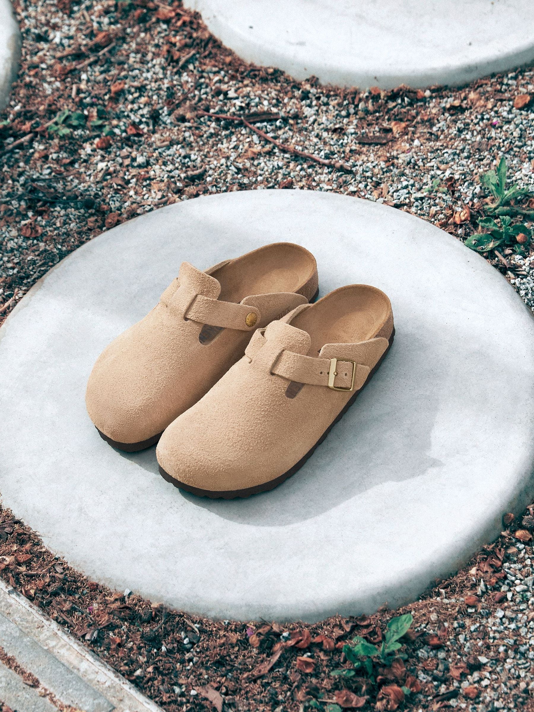 Comprar Creme - Tamancos Birkenstock Boston de camurça from Next