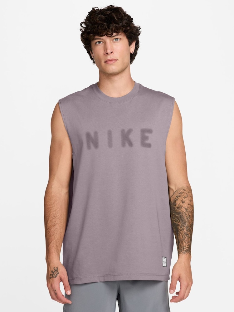 Roz violet pal - Nike Athletic Club Dri-FIT Training Tank Top - Imaginea 1 din 3