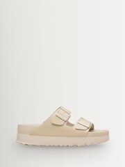 Birkenstock Grey Papillio Platform Leather Sandals - Image 1 of 3