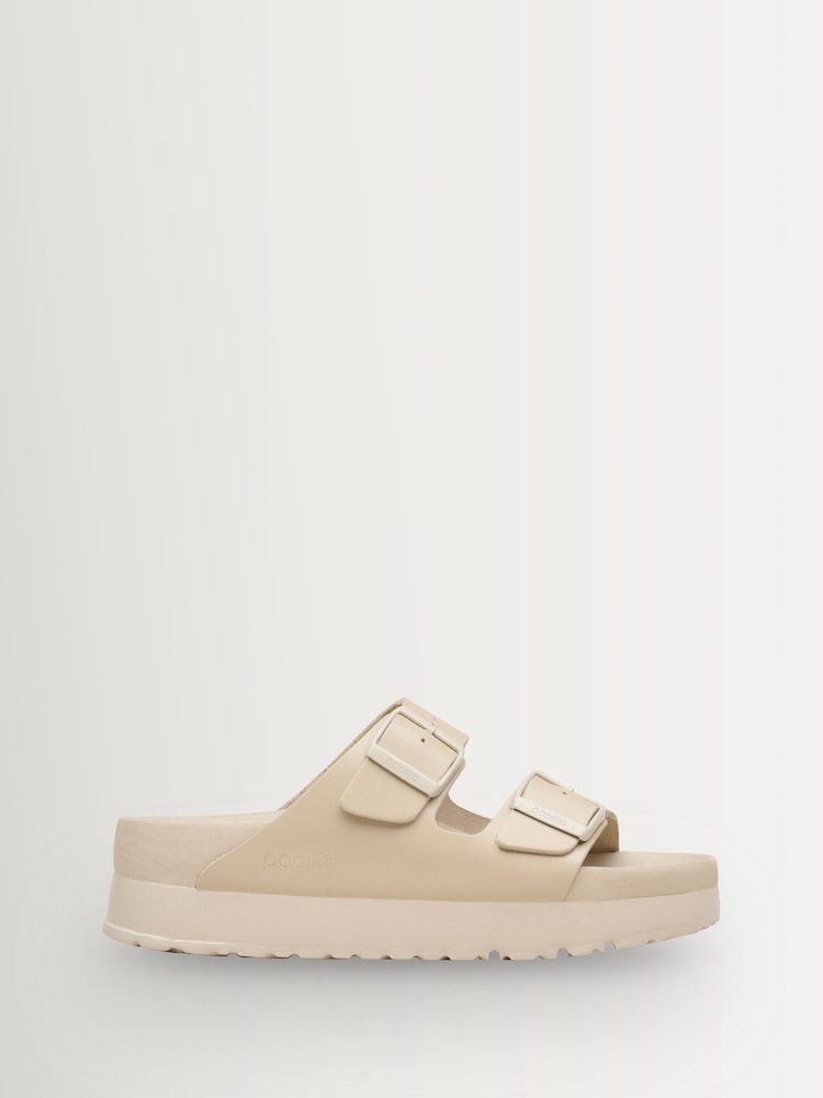 Birkenstock Grey Papillio Platform Leather Sandals - Image 1 of 3 Birkenstock Grey Papillio Platform Leather Sandals - Image 1 of 3