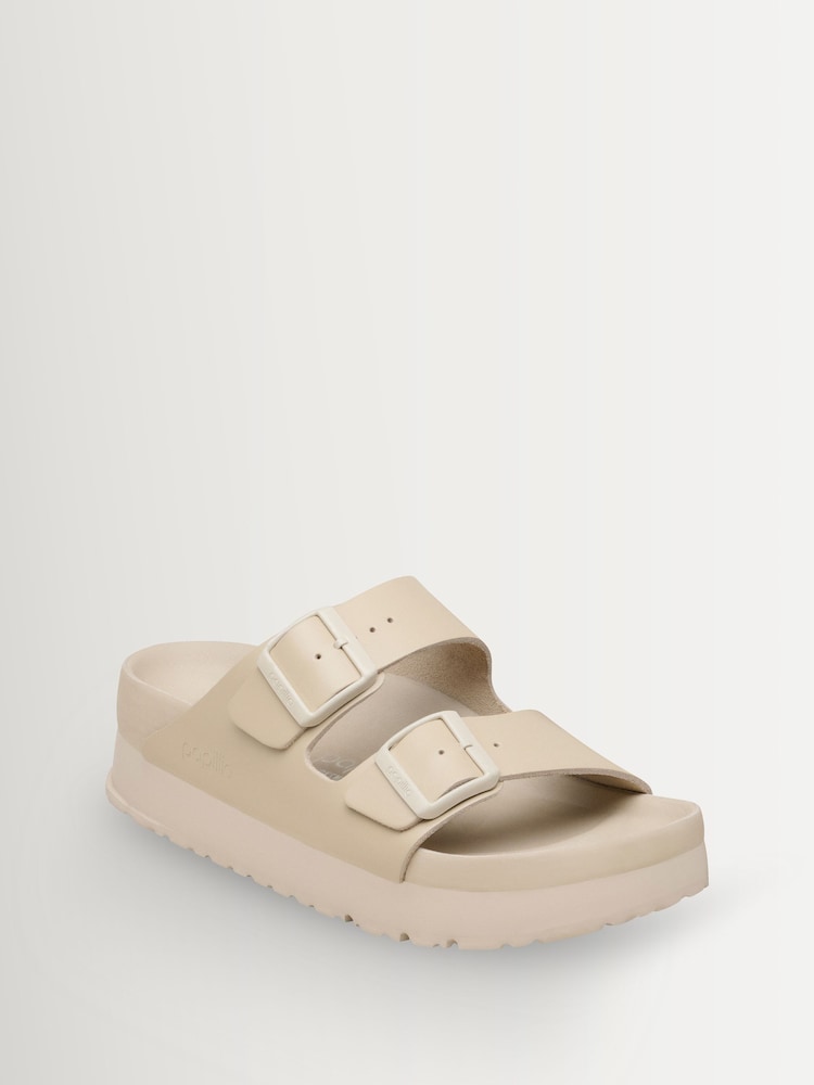 Birkenstock Grey Papillio Platform Leather Sandals - Image 2 of 3 Birkenstock Grey Papillio Platform Leather Sandals - Image 2 of 3