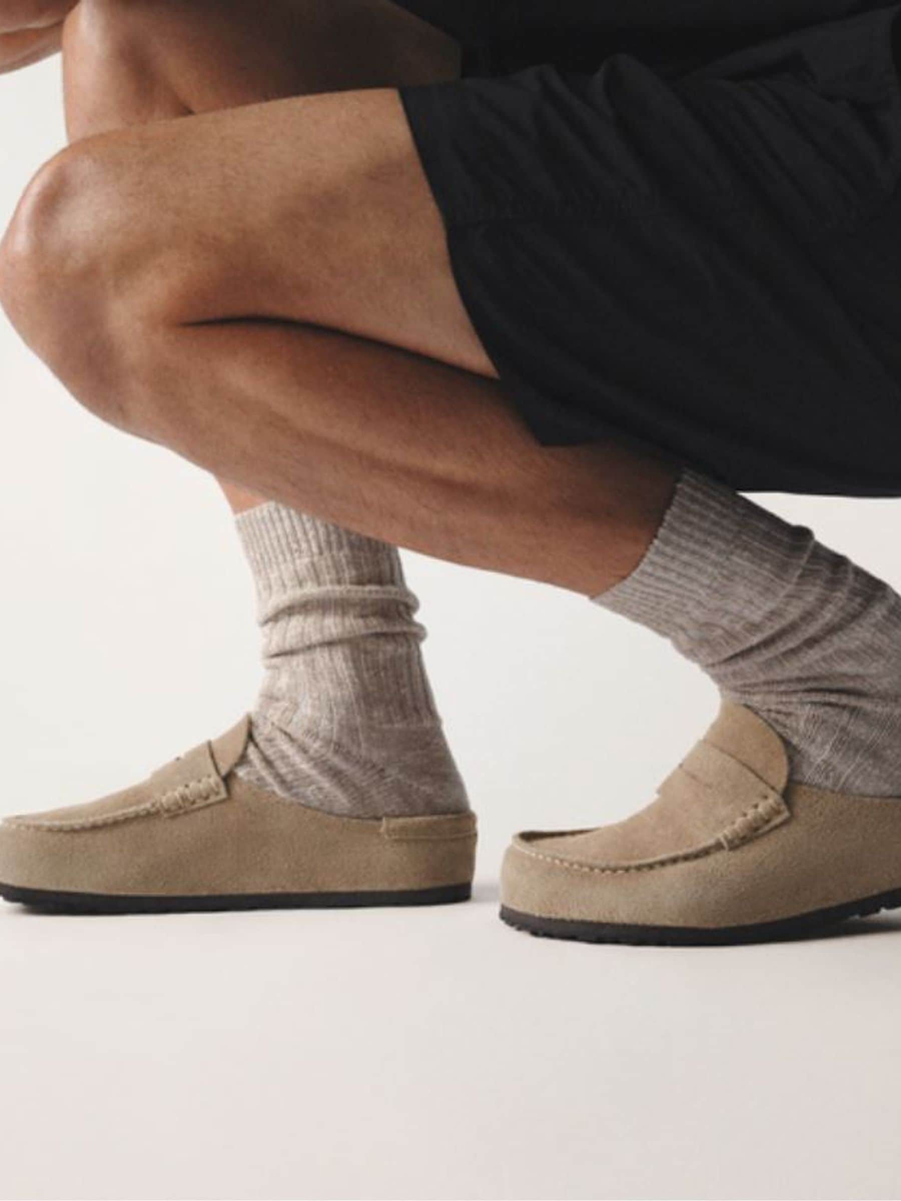 Comprar Marrom Taupe - Mocassins Birkenstock Naples de camurça sem