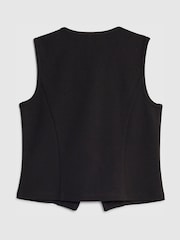 River Island Black Scuba Sparkle Bow Waistcoat - Image 2 of 4