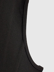 River Island Black Scuba Sparkle Bow Waistcoat - Image 3 of 4