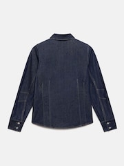 Mint Velvet Blue Dark Indigo Denim Shirt - Image 7 of 7