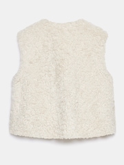 Mint Velvet Natural Faux Fur Gilet - Image 7 of 7