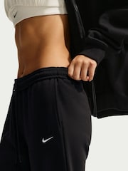 Nike Black Studio Fleece Wide Leg Joggers - Image 7 of 7