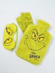 Vanilla Underground Green The Grinch Character Hot Water Bottle With Eye Mask and Socks - Image 2 of 6