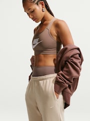 Nike Neutral Studio Fleece Wide Leg Joggers - Image 4 of 5