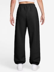 Nike Black Studio Fleece Oversized Cuffed Joggers - Image 2 of 3