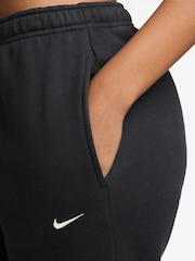 Nike Black/Sail Studio Fleece Mid Rise Joggers - Image 3 of 3