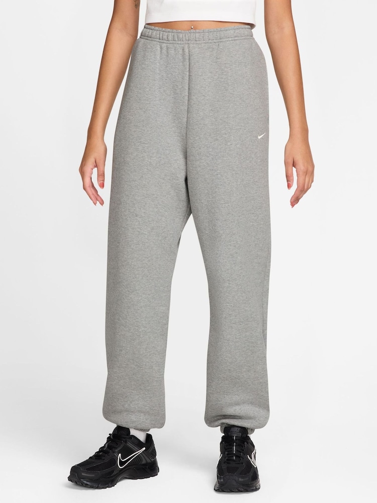 Nike Black Studio Fleece Oversized Cuffed Joggers - Image 1 of 3 Nike Black Studio Fleece Oversized Cuffed Joggers - Image 1 of 3