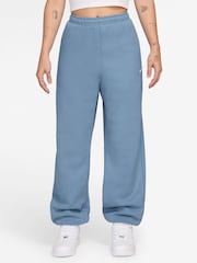 Nike Work Blue Studio Fleece Oversized Cuffed Joggers - Image 1 of 3