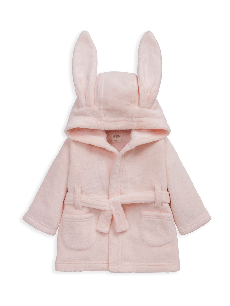 Mamas & Papas Pink Bunny Dressing Gown - Image 2 of 3 Mamas & Papas Pink Bunny Dressing Gown - Image 2 of 3