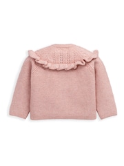 Mamas & Papas Soft Knitted Frill Trim Cardigan - Bild 2 von 3