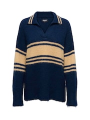 ONLY V-Neck Collar Polo Knitted Jumper - Imagen 5 de 6