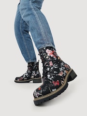 Preto - Pavers Wide Fit Lace-Up Ankle Boots - Imagem 1 de 5