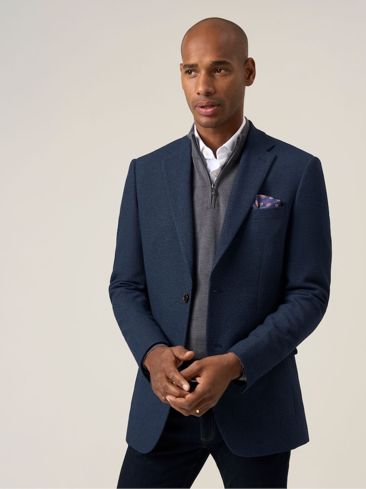 Skopes Blue Beckwith Tailored Fit Jacket - Image 2 of 7 Skopes Blue Beckwith Tailored Fit Jacket - Image 2 of 7